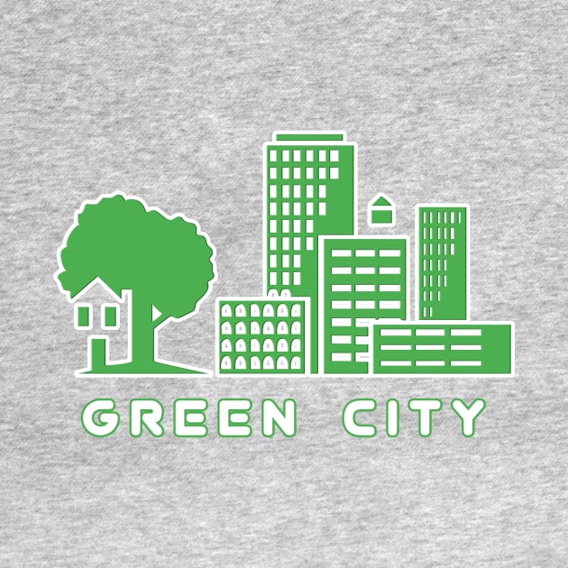 EcoMetropolis - Green Cityscape - Eco Friendly by Salaar Design Hub